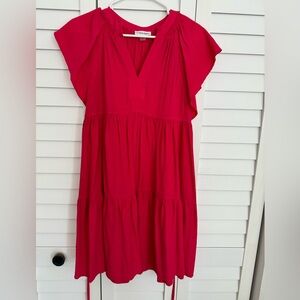 Calvin Klein pink dress with pockets